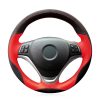DIY Stitching Steering Wheel Covers for BMW X1 E84 2012-2015 Custom Hand Sewed Genuine Leather Steering Wheel Covers