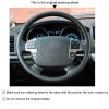 Customize Hand-Stitched Car Steering Wheel Cover for Toyota Land Cruiser Tundra Sequoia HiAce 2008-2018
