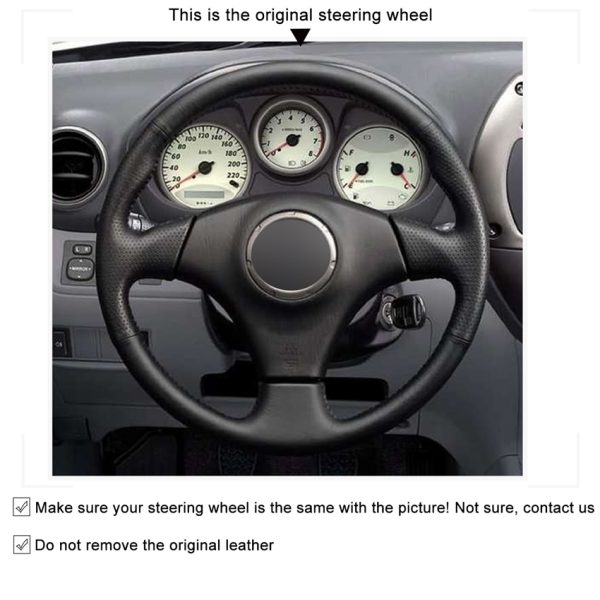 DIY Steering Wheel Cover for Toyota RAV4 Celica Matrix MR2 Supra Voltz Caldina 1MR-S Corolla 1997-2007