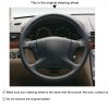 For Toyota Avensis 2003-2008 Hand Sewing Steering Wheel Covers