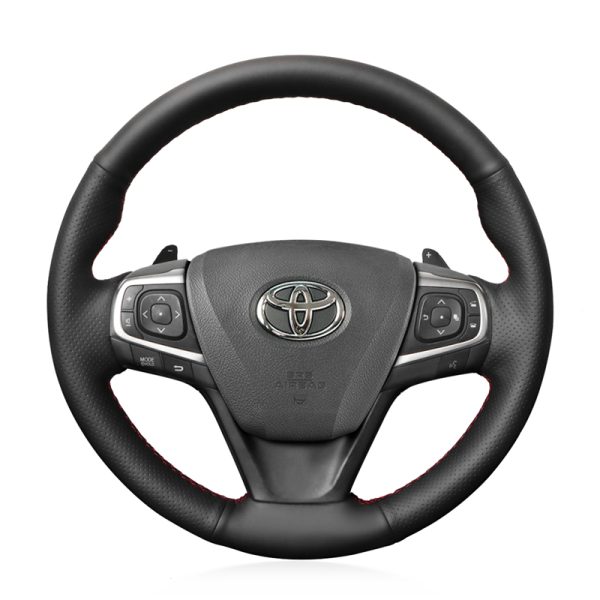 Hand Sew Steering Wheel Cover for Toyota Avensis Camry Verso Avalon Previa Harrier Noah Premio 2013-2020