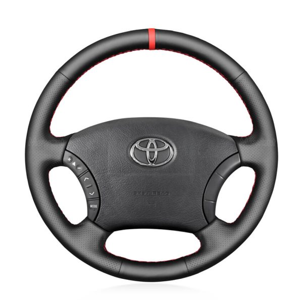 Hand Stitching Steering Wheel Cover for Toyota Camry Highlander Sequoia 4Runner Land Cruiser Prado 2003-2009