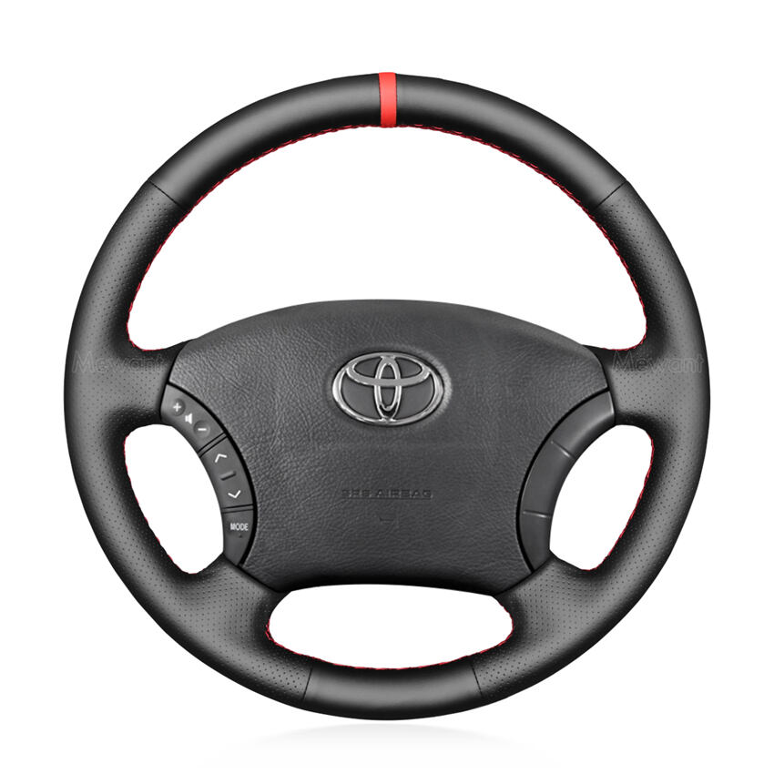 Hand Stitching Steering Wheel Cover for Toyota Camry Highlander Sequoia 4Runner Land Cruiser Prado 2003-2009
