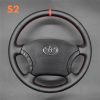 Hand Stitching Steering Wheel Cover for Toyota Camry Highlander Sequoia 4Runner Land Cruiser Prado 2003-2009