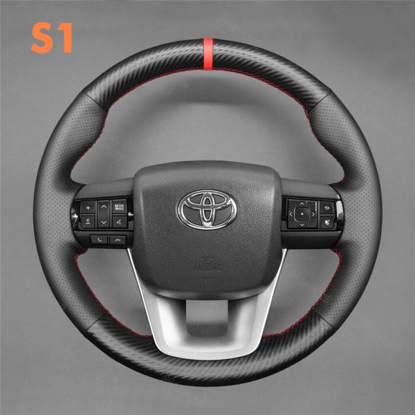 Steering Wheel Cover for Toyota Hilux 2015-2021 Fortuner 2015-2021 (2)