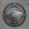 Hand Stitching Steering Wheel Wrap for Toyota Proace 2013-2016