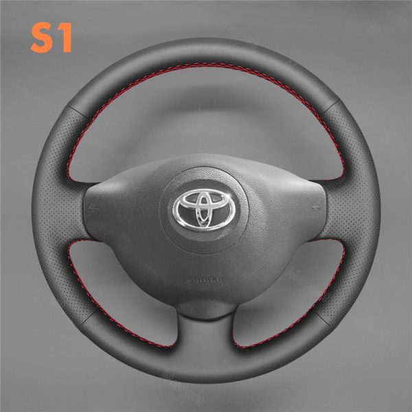 Hand Stitching Steering Wheel Wrap for Toyota Proace 2013-2016