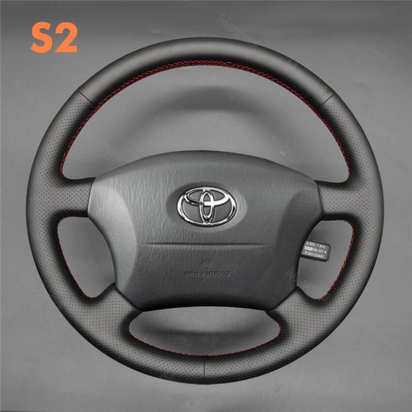 Steering Wheel Cover for Toyota Land Cruiser 1995-2002 Land Cruiser Prado 1996-2002 (3)