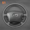 Steering Wheel Cover for Toyota Land Cruiser 1995-2002 Land Cruiser Prado 1996-2002 (2)