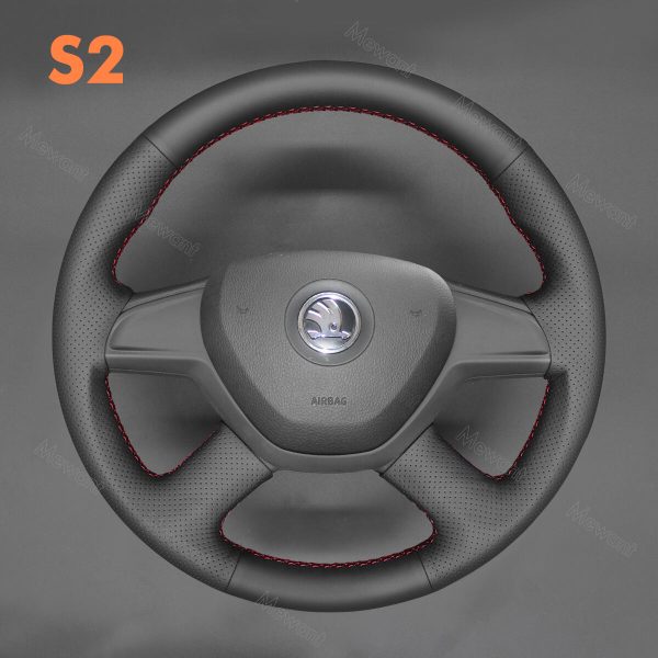 Steering Wheel Cover for Skoda Octavia Fabia 2013 (3)