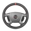 For GMC SIERRA 2007-2013 Hand Sewing Leather Steering Wheel Cover