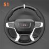 For GMC SIERRA 2007-2013 Hand Sewing Leather Steering Wheel Cover