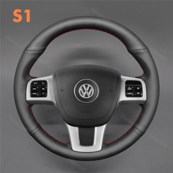 Steering Wheel Cover For Volkswagen VW Routan 2011 2012 2013 2014 (1)