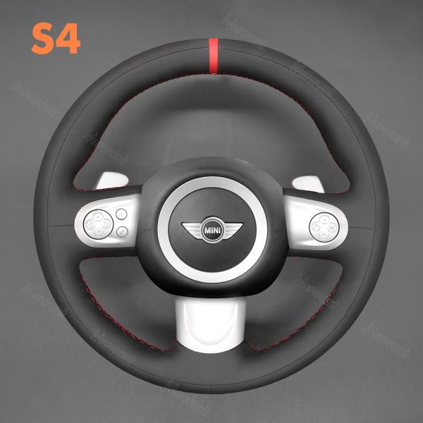Steering Wheel Cover For MINI R56 R57 Clubman Clubvan Convertible Countryman Coupe Paceman Roadster (3)