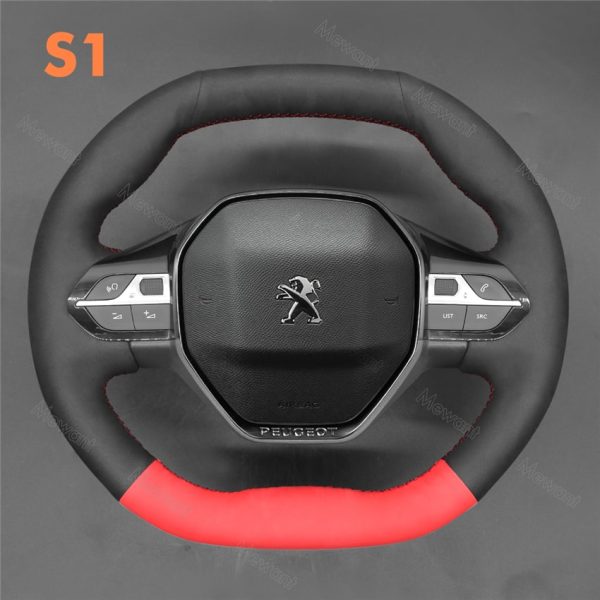 Steering Wheel Cover for Peugeot 208 308 508 SW 2008 3008 5008 Partner Partner 2017-2022 (2)