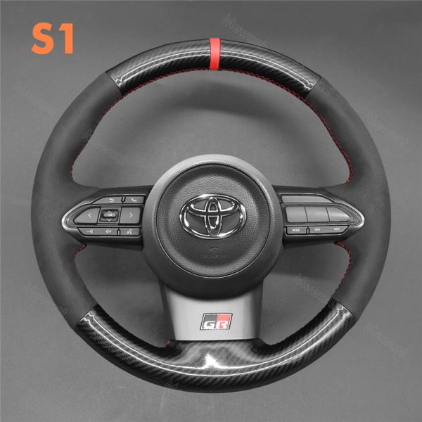 Steering Wheel Cover for Toyota Yaris GR 2020 2021 2022 (2)