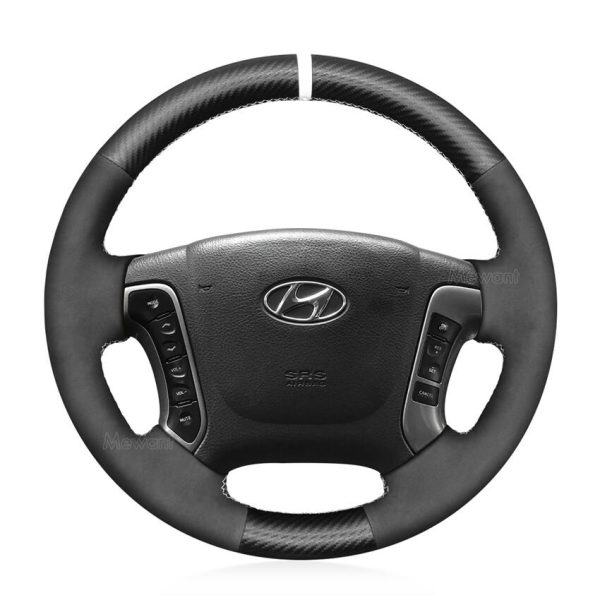 steering wheel cover for Hyundai Santa Fe 2007-2012 H-1 Starex iLoad iMax i800 2008-2019