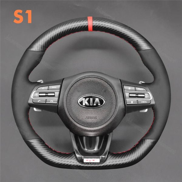 Steering wheel cover for Kia Stinger 2017-2022 (1)