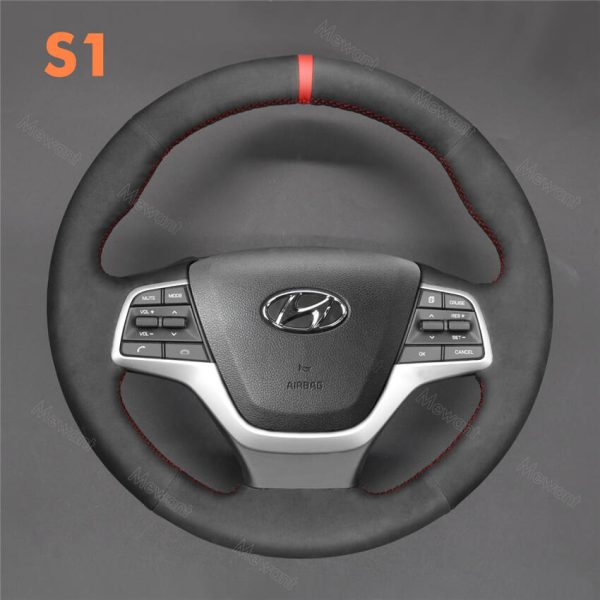 FOR Hyundai Accent Elantra 2018-2020 DIY Steering Wheel Cover Kit