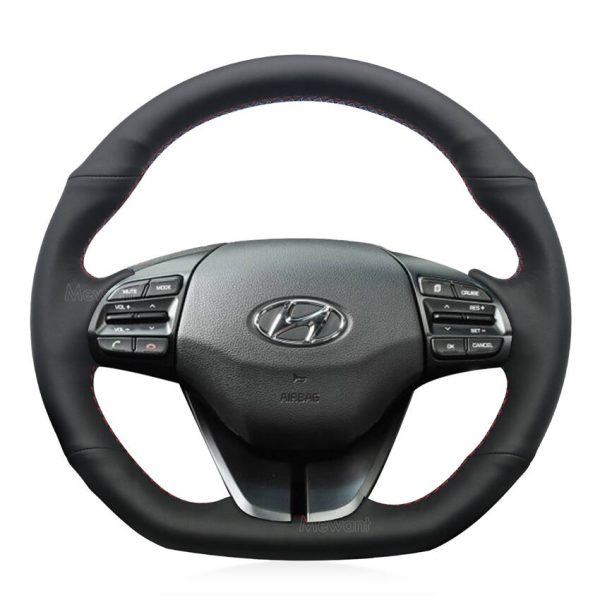 Custom Stitching Steering Wheel Cover for Hyundai Ioniq Elantra (Sport|SR Turbo) 2018-2020