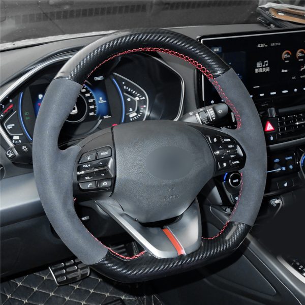 Custom Stitching Steering Wheel Cover for Hyundai Ioniq Elantra (Sport|SR Turbo) 2018-2020