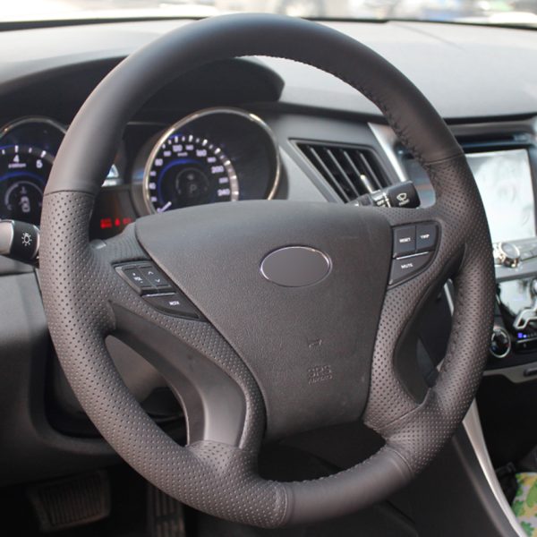 Custom Steering Wheel Cover for Hyundai Sonata i45 2010-2014