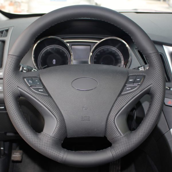 Custom Steering Wheel Cover for Hyundai Sonata i45 2010-2014