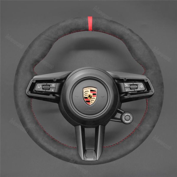 Steering Wheel Cover for Porsche 911 992 Macan Panamera Taycan 2019-2022 (1)