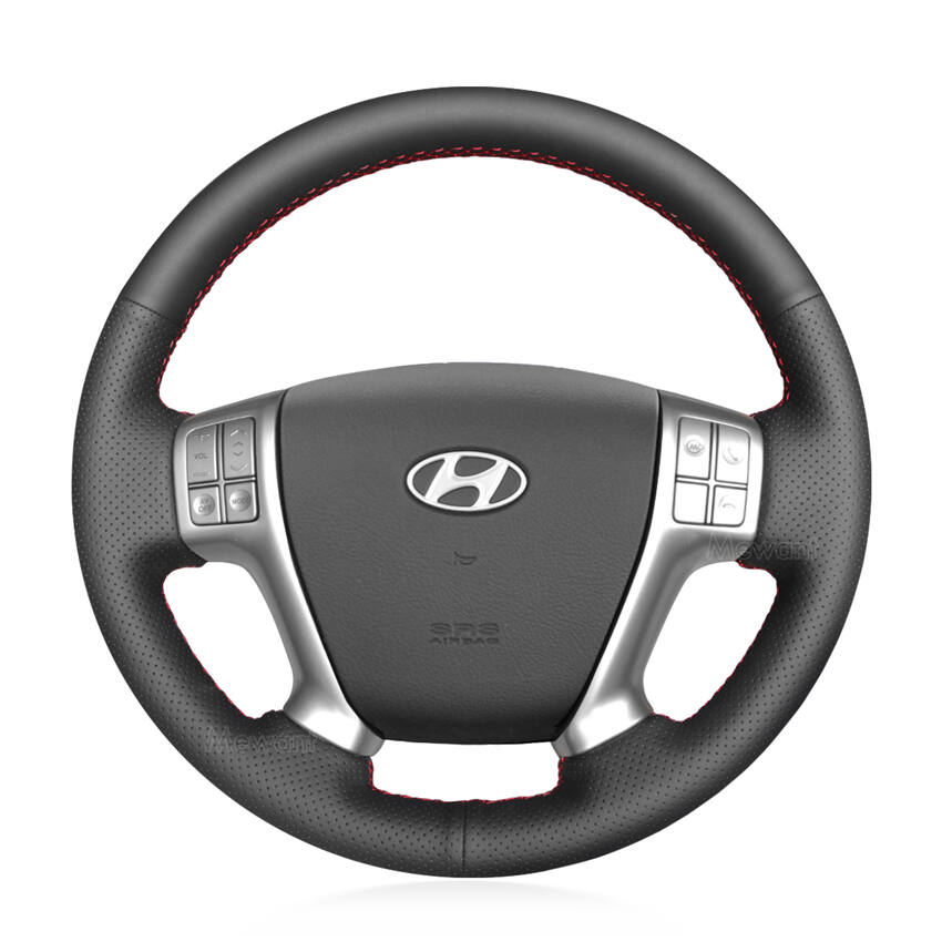 Hand Stitched Mewant Steering Wheel Cover for Hyundai Veracruz ix55 2007-2013