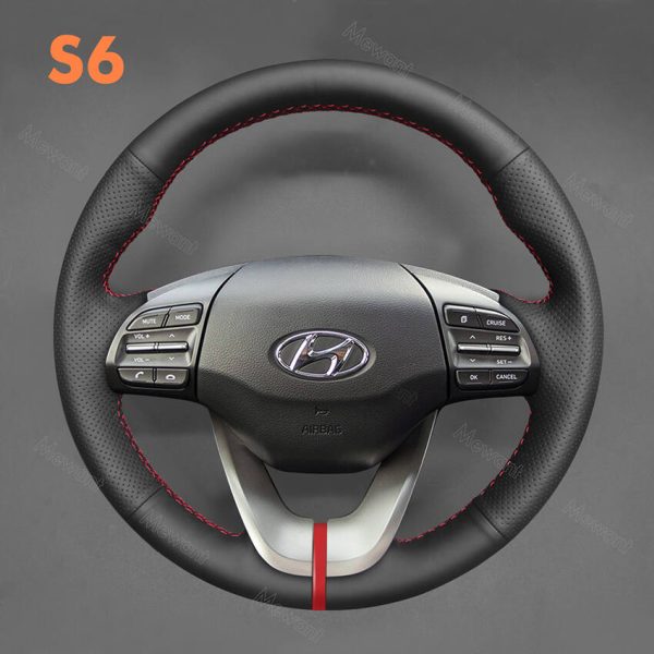 STEERING WHEEL COVER FOR HYUNDAI I30 ELANTRA GT VELOSTER 2017-2020 (4)