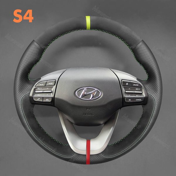 STEERING WHEEL COVER FOR HYUNDAI I30 ELANTRA GT VELOSTER 2017-2020 (3)