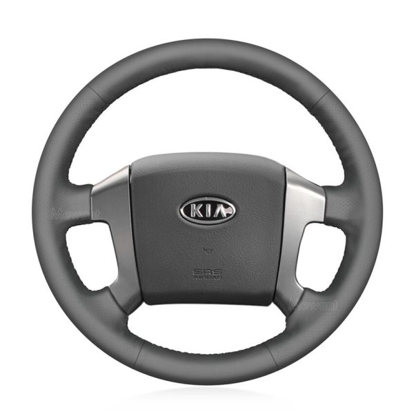 Custom Hand Sewing Steering Wheel Cover for Kia Sorento 2003-2009