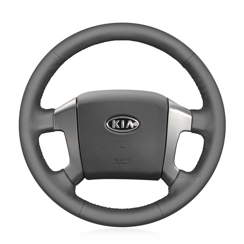 Custom Hand Sewing Steering Wheel Cover for Kia Sorento 2003-2009