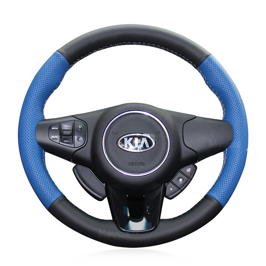 MEWANT Custom Steering Wheel Cover for Kia Carens 3 9Rondo 3 2013-2017