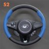 MEWANT Custom Steering Wheel Cover for Kia Carens 3 9Rondo 3 2013-2017