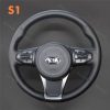 Custom Hand Stitching Steering Wheel Cover for Kia Sedona Sorento 3 Carnival 3 2015-2017