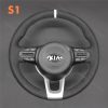 Hand Stitched Steering Wheel Cover for Kia Picanto 3 Rio 4 Stonic 2017-2022 (2)