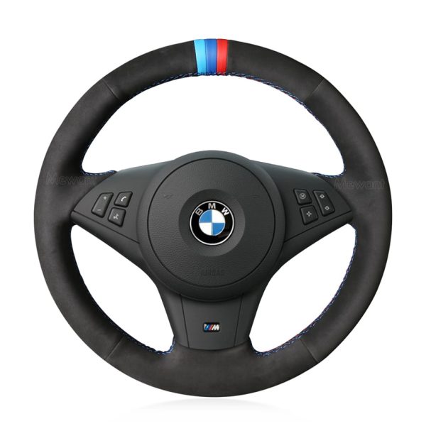 For BMW E60 E63 E64 M5 2007 2008 Custom DIY Auto Steering Wheel Cover