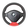 For BMW E31 E36 E365 E38 E39 E39 M3 E36 M5 E39 Z3 E367 Z3 E368 Z3 M E367 Z3 M E368 1998-2000 DIY Custom Black Steering Wheel Wrap
