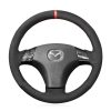 Hand Sewing Steering Wheel Cover For Mazda 3 Axela Mazda 5 Mazda 6 Atenza 2003-2010