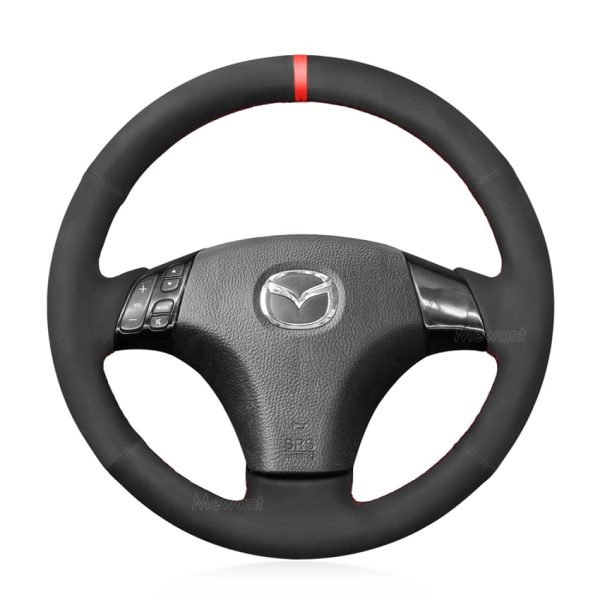 Hand Sewing Steering Wheel Cover For Mazda 3 Axela Mazda 5 Mazda 6 Atenza 2003-2010