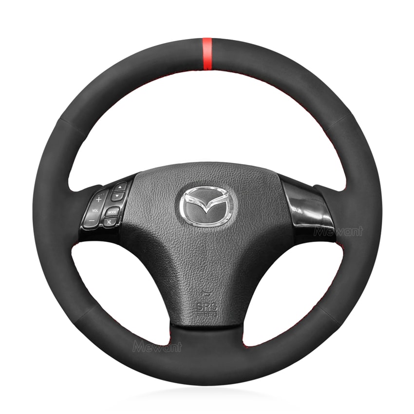 Hand Sewing Steering Wheel Cover For Mazda 3 Axela Mazda 5 Mazda 6 Atenza 2003-2010