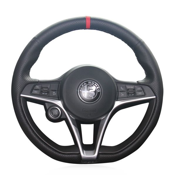 Steering Wheel Cover For Alfa Romeo Giulia Stelvio 2016-2020