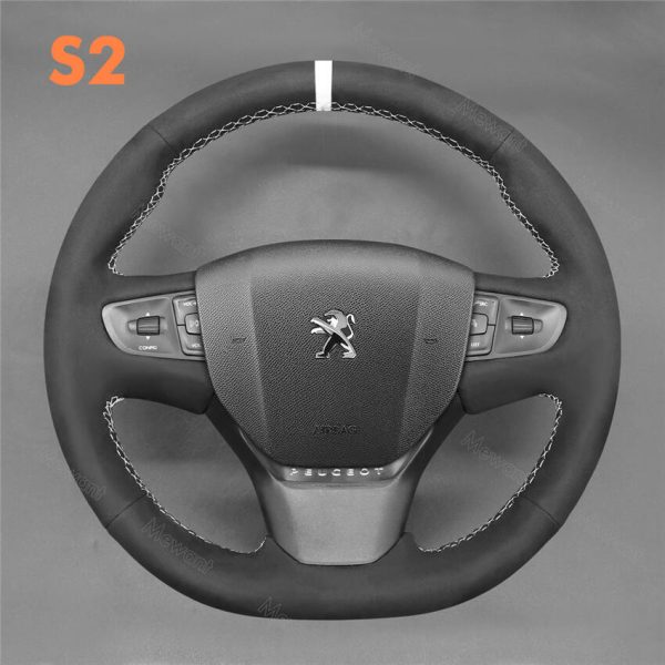 Steering Wheel Cover for Peugeot 408 2014 2015 (1)