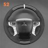 Steering Wheel Cover for Mitsubishi Outlander L200 Shogun Pajero Sport Triton 2015-2021 (2)