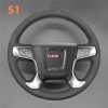 Steering Wheel Cover For GMC Sierra 1500 Sierra 2500 Sierra 3500 Yukon 2015-2019 (2)