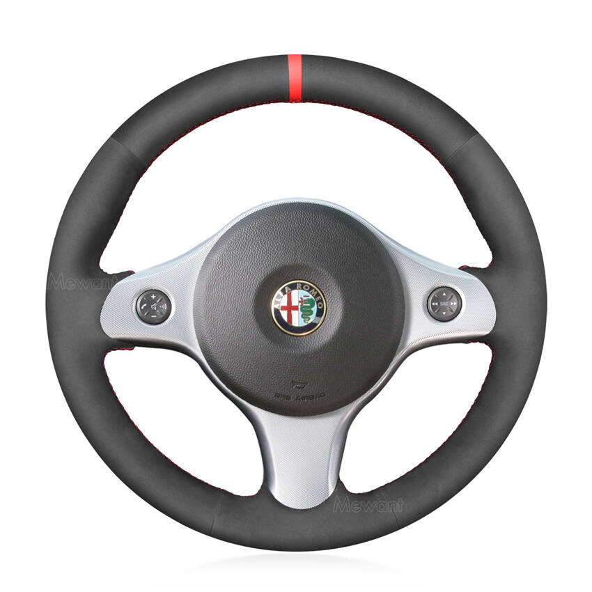 For Alfa Romeo 159 2007 Car Accessories Custom Hand Sewing Steering Wheel Cover