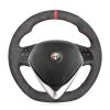 For Alfa Romeo Giulietta 2014-2021 DIY Hand Sewing Steering Wheel Cover