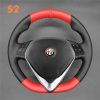 For Alfa Romeo Giulietta 2014-2021 DIY Hand Sewing Steering Wheel Cover (4)