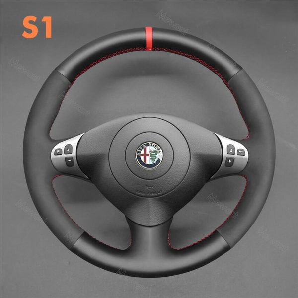 Wholesale MEWANT Factory Steering Wheel Wrap for Alfa Romeo 147 156 Crosswagon 2000-2010 (2)